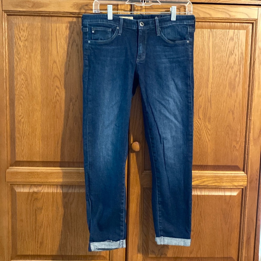 AG Adriano Goldschmied Stilt Cigarette Roll Up Jeans.